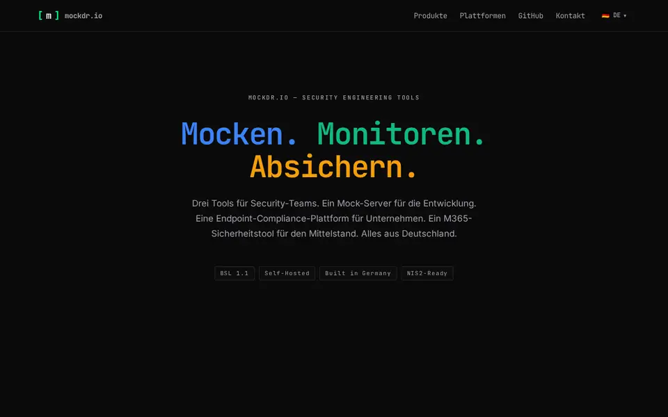 Screenshot von mockdr